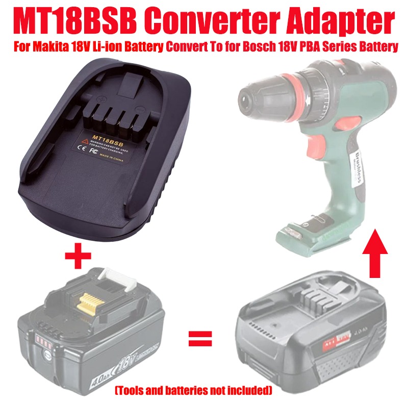 Power Tools Battery Adapter - ALASICKA MT18BSB adaptateur de batterie pour