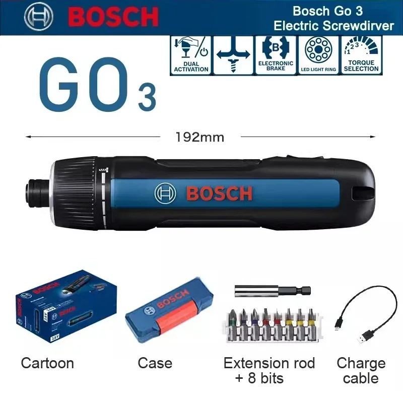 Power Tools Bosch - Ensemble de tournevis électriques Bosch GO