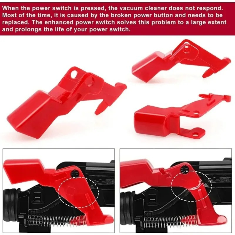 Power Tools Red - Bouton de commande rouge pour aspirateur,