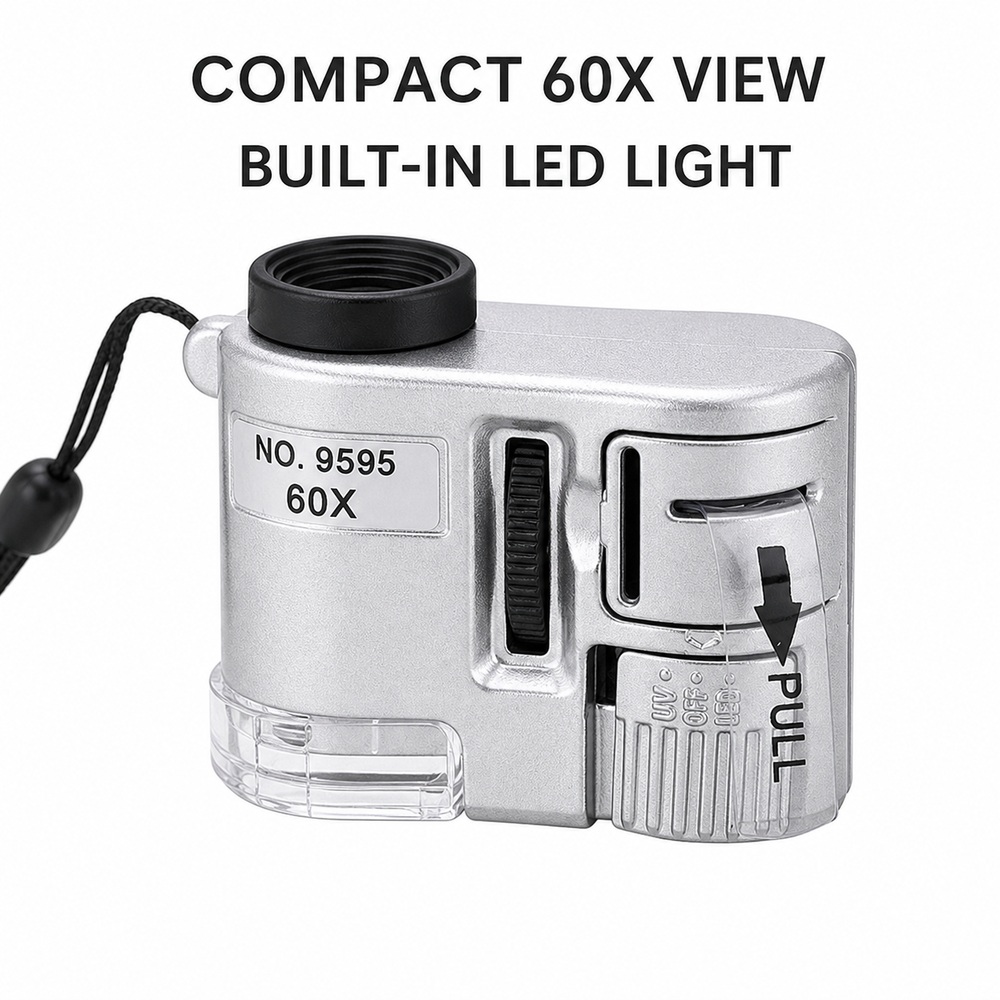 Power Tools Inspection - Mini microscope LED 60X, outil de
