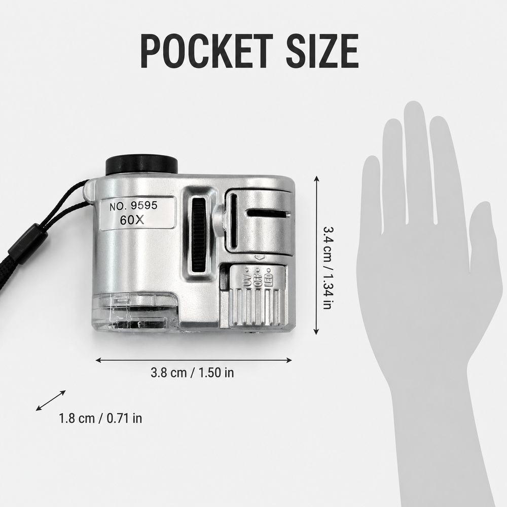 Mini microscope LED 60X, outil - Power Tools Inspection avis et prix